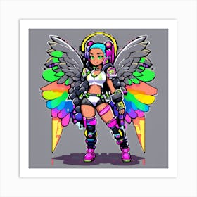Rainbow Angel Art Print