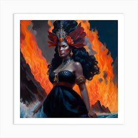 Fire Queen 3 Art Print