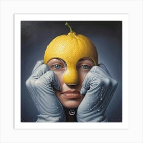 Lemon Face 1 Art Print