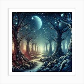 Moonlit Magic 1 Art Print
