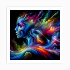 Abstract Of A Woman Art Print