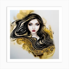 Swirling Beauty Art Print