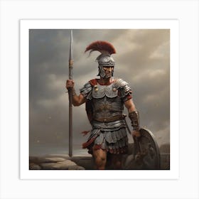 Leonardo Diffusion Xl An Imaginary Image Of A Roman Warrior 0 Art Print