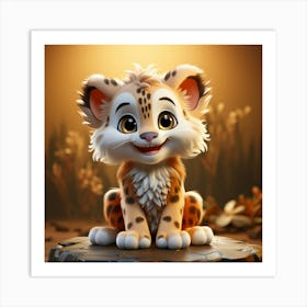 Cute Cheetah Art Print