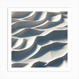 Abstract Wavy Surface Art Print