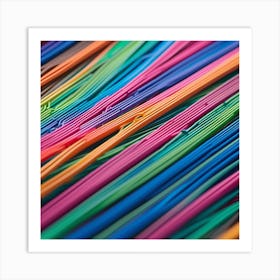 Colorful Wires 14 Art Print