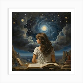 Dreaming Girl Art Print