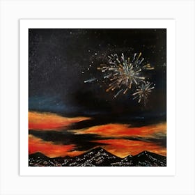 Fireworks In The Sky 1 Art Print