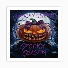 halloween pumpkin 1 Art Print