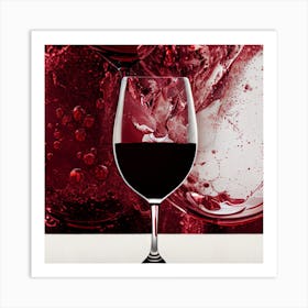 Red Wine Art Print