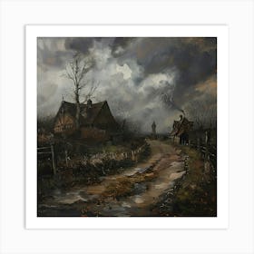 'The Stormy Road' Art Print