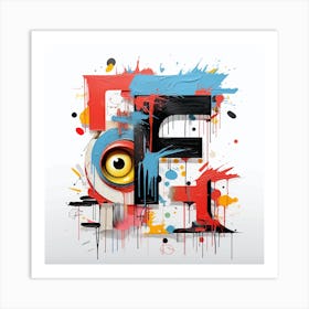 Letter F 2 Art Print