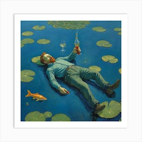 Water Lilies and Waking Dreams Art Print