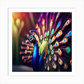 Peacock Art Print