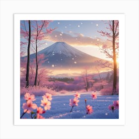 Snowy Mountains Poster