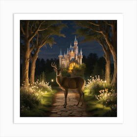 Deer In The Forest 1 Art Print