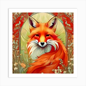 Bushy Tailed Fox Art Print