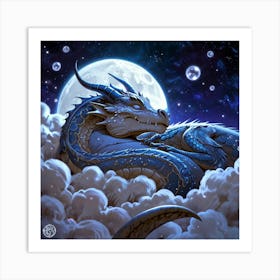 Dragon In The Clouds 3 Art Print