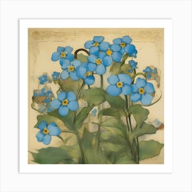 Forget-me-nots 4 Art Print