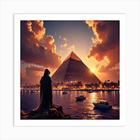 Egyptian Statue 1 Art Print