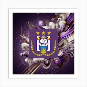 R.S.C. Anderlecht Logo Wall Art 22 Art Print