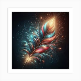 Feather Art Wall Art Art Print