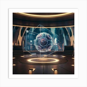 Futuristic Office Art Print