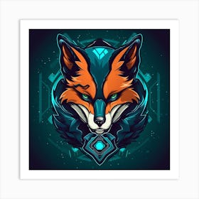 Fox Head Art Print