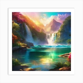 Waterfall 8 Art Print