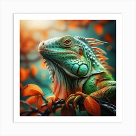 Iguana Art Print