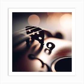 Close Up Of A Violin 1 Art Print