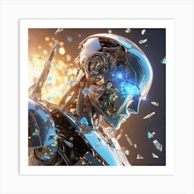 Futuristic Robot 2 Art Print