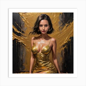 Golden Girl Art Print