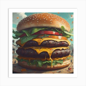 Big Burger 1 Art Print