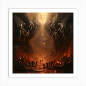 Demons And Angels Art Print