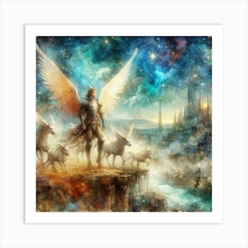 Angel Of The Sky 3 Art Print