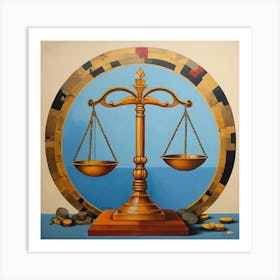 Justice Scales Art Print