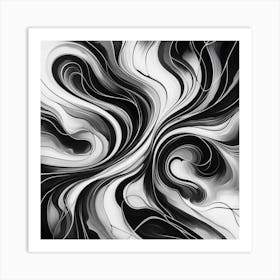 Abstract Swirls 1 Art Print