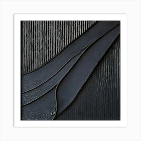 'Black Wave' 1 Art Print