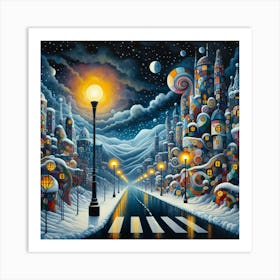 City At Night 2 Art Print