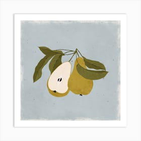 Pair Of Pears Square Art Print