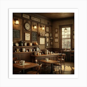 Coffee Shop Interior 5 Art Print