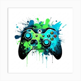 Xbox Controller drip Art Print