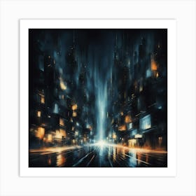 Futuristic City 9 Art Print