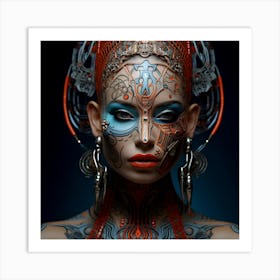 Futuristic Woman 14 Art Print