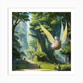 Fairy In The Forest 1 Art Print