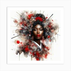 Geisha 3 Art Print