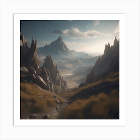 Mountain Scene 11 Art Print