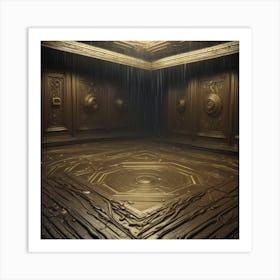 Room With A Golden Floor 1 Art Print