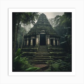 Temple In The Jungle Art Print